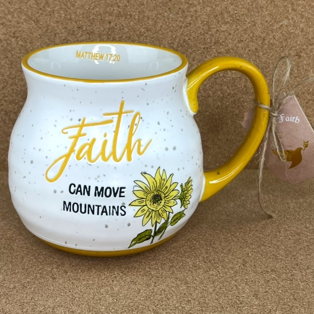 Scripture Collection - 3/$48 - ‘Matthew 17:20’ Inspired Ceramic Mug NWT Firm!